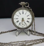 Antique Remontoir Cylindre 6 Rubis 800 Fine Silver Large Pocket Watch. Fixed Price $125.00.