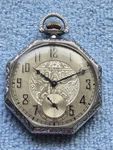 Vintage Elgin Strand Mechanical Pocket Watch, 17 Jewels, Size 12S, No. 19638500. Fixed Price $125.00.