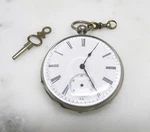 Antique Private Label Key Wound Pocket Watch W/ Coin Silver Case; 48MM 9-G640. Fixed Price $129.99.