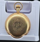 1890 American Waltham Watch 14K Solid Gold 1883 Hunter 15J Pocket 6S Runs. Fixed Price $2749.99.