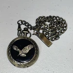 Benrus Eagle Pocket Watch W/ Date Window Quartz. Fixed Price $34.97.