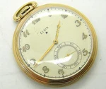 C.1933 Elgin 12S Grade 491 19J Men's 10K Gold Filled Pocket Watch Handsome. Fixed Price $195.00.