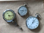 Vintage Ingersoll Midget Pocket Watch. New Haven Pedometer. Gallet Stop. Fixed Price $42.77.