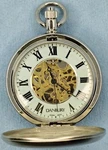 Mens Works Danbury Skeleton Manual Wind Roman Numerals Working Pocket Watch Lot. Fixed Price $39.99.