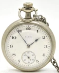 Elgin Grade 291 7 Jewel 16S Runs Intermittently Pocket Watch Silverode Case 1918. Fixed Price $99.99.