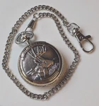 Two Tone Jh Terrain Pocket Watch With Buck And Female Deer / Chain Nib. Fixed Price $29.95.