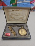 Vintage Dufonte Lucien Piccard 17 Jewel Pocket Watch Statue Of Liberty Needs Bat. Fixed Price $124.88.