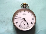 Kays Keyless Triumph 15J C1924 Silver Gents Open Front Pocket Watch..working. Fixed Price $120.42.
