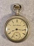 Antique 1891 Elgin 18S Pocket Watch Grade 73 Running Silverode Case 7J. Fixed Price $109.88.