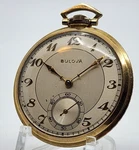 Bulova 21 Jewels 17J Pocket Watch 17AE 10K Gold Plated Open Face Case Vintage. Fixed Price $284.95.