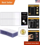 200-PACK X Inch Double-pocket-coin-flips Holders, Unplastic.... Fixed Price $50.82.