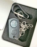 Smith & Wesson 2" Dog Tag Quartz Watch W/ 29" Chain Carabiner Metal Storage Tin. Fixed Price $21.95.