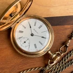 1900 Waltham Seaside Ladies Pendant 0S Gold Filled Hunting Case Pocket Watch. Fixed Price $369.00.