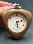 Vintage Wakmann 17 Jewels Htf Mountable Auto Dash Pocket Watch Wind Up Working. Fixed Price $199.95.