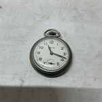 Working Bull Eye Mechanical Wind Up Pocket Watch Columbia Time Products. Fixed Price $30.00.