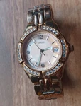 Guess Women's Classic Rose Gold Dial Watch U11069L1. Fixed Price $25.00.
