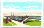 La Salle, Illinois Birdseye Westclox Watch Factory C1930S Linen Postcard. Fixed Price $6.78.