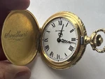 Vintage Sears Roebuck Pocket Watch Gold Tone Ornate Engraved Sweetheart. Fixed Price $134.99.