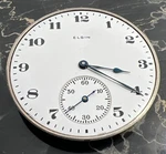1923 Elgin 12S 7J Grade 303 Model Pocket Watch Movement Parts Or Repair. Fixed Price $29.99.