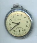 Viceroy Ingraham Pocket Watch 2" Diameter Plastic Lense Works Mens Jewelry Time. Fixed Price $25.00.
