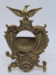 Vintage Antique Brass Patriotic Eagle Top Pocket Watch Holder Display Stand 16S. Fixed Price $149.99.
