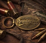 Remington Keychain Vintage Brass Tone Ring Gunmaker Rifle Gift New Sealed. Fixed Price $23.95.