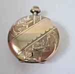 Antique Crown Pocket Watch 14K Gf Philadelphia Case Works 1890-1900. Fixed Price $585.00.