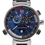 Louis Vuitton Tambour Regatta Q102D Alarm Blue Dial Quartz Men's Watch H#147497. Fixed Price $1624.35.