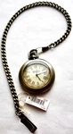Vintage Coleman Brass Roman Numeral Pocket Watch W/12" Chain W/clip -never Used. Fixed Price $20.00.