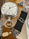 Rockford Model All Original 3OZ. Coin Silver Pocket Faub 1879. Fixed Price $470.00.