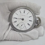 1903 P.s. Bartlett Model 1883 Waltham 17 Jewel Size Pocket Watch Locomotive. Fixed Price $65.00.