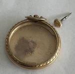 Vintage 16 Size Crescent Pocket Watch Case For Elgin 575 & Others Pendant Set. Fixed Price $130.00.