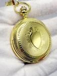 Brand New Von Hattenlery Gold Pocket Watch W/ 12 Chain. Fixed Price $59.99.