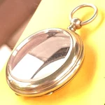 FM8: Excellent 18S Key Wind Pocket Watch Case Silver Color Glass Crystal Crisp. Fixed Price $99.00.