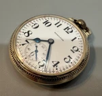 Hamilton 992B 21J 16SIZE Gold Filled Pocket Watch Circa 1942. Fixed Price $350.00.