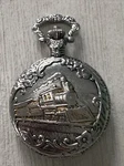 Watch-it Quartz Pocket Locomotive Steam Train Silver Tone MLN3212. Fixed Price $18.99.