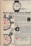 1964 Heuer CARRERA-12 Sports Timing Watch Rally Split Action Photo Print Ad. Fixed Price $34.99.