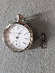 Elgin Railroad 18S Antique Keywind Pocket Watch Runs W/key. Fixed Price $112.50.