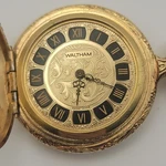 Vintage 1950S Gold Filled Waltham Ladies Pocket Watch 17J - Running. Fixed Price $149.99.