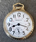 Great, Almost Mint!! 1951 Hamilton 992B 16S 21JW Railroad Pocket Watch. Fixed Price $650.00.