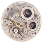 Waltham Riverside 12-SIZE 19-JEWEL Antique Pocket Watch Movement, Ticks Bit. Fixed Price $60.00.