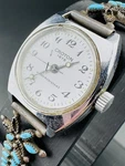 Rare Working Vintage Croton 1878 Swiss Manual Wind Watch Native Turquoise O1. Fixed Price $46.90.