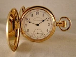 Waltham "cronometro Victoria" 9K Gold Filled Hunter Case 16S Pocket Watch. Fixed Price $595.00.