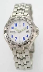 Fossil Blue Mens Watch Stainless Silver Steel 50M Water Resist Batt White Quartz. Fixed Price $35.05.