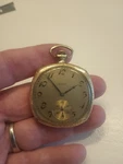 Elgin 15 Jewels Square 14K Gold Filled Pocket Watch. Fixed Price $299.99.