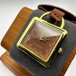 Joy & Iman Brown Dial Gold-tone Square Pendant Quartz Watch. Fixed Price $34.99.