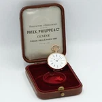 Patek Philippe Pocket Watch 18K Gold 30MM Manual Wind White Roman Dial Boxed. Fixed Price $9990.00.