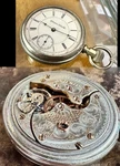 Hampden 3/4 Plate 2-TONE Glass Back 1895 Rare. Jewel 16. Fixed Price $675.00.