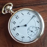 1904 Elgin "clamshell Case" Pocket Watch 16S Railroad Grade 280, 3 Finger Bridge. Fixed Price $575.00.