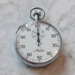 Vintage Minerva Swiss 7 Jewel Mechanical Stopwatch 100 Unit Dial 636200. Fixed Price $50.00.